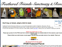 Tablet Screenshot of feathered-friends.com